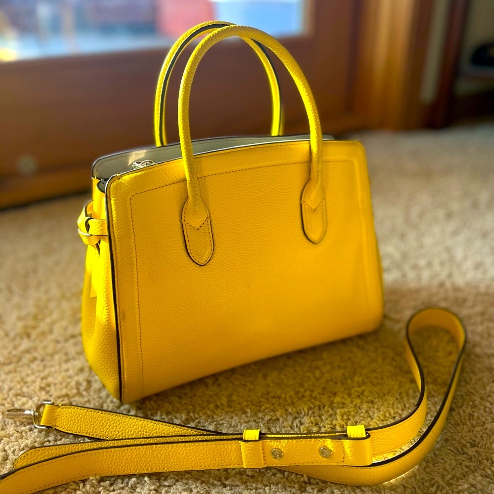 Kate Spade Medium Knott Satchel Tote Yellow